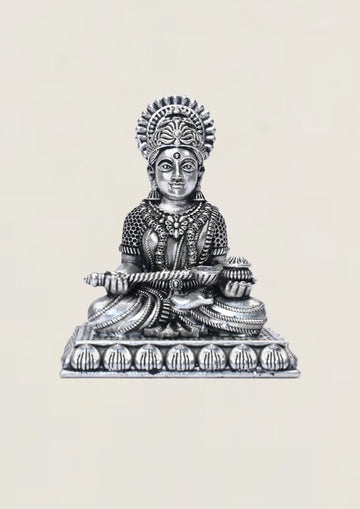 3D Annapurna - Pure 925 Silver Idol