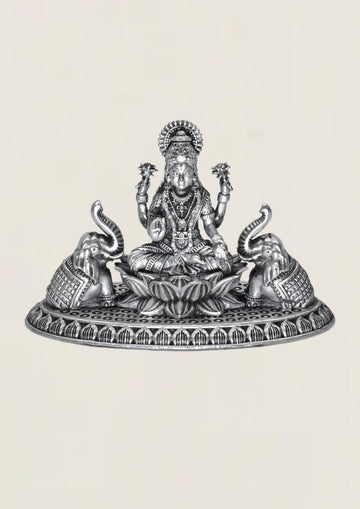 3D Gajlaxmi - Pure 925 Silver Idol