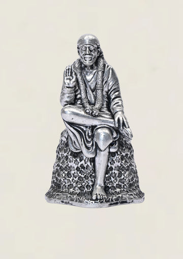 3D Sai Baba - Pure 925 Silver Idol