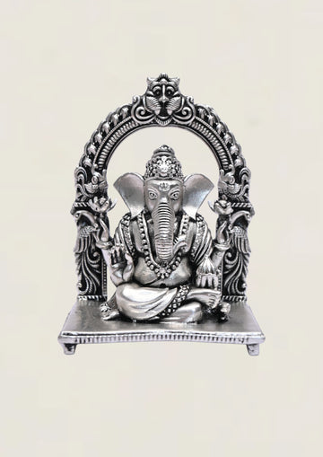 Arch Ganesh - Pure 925 Silver Idol