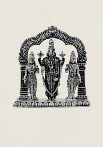 Balaji Family - Pure 925 Silver Idol