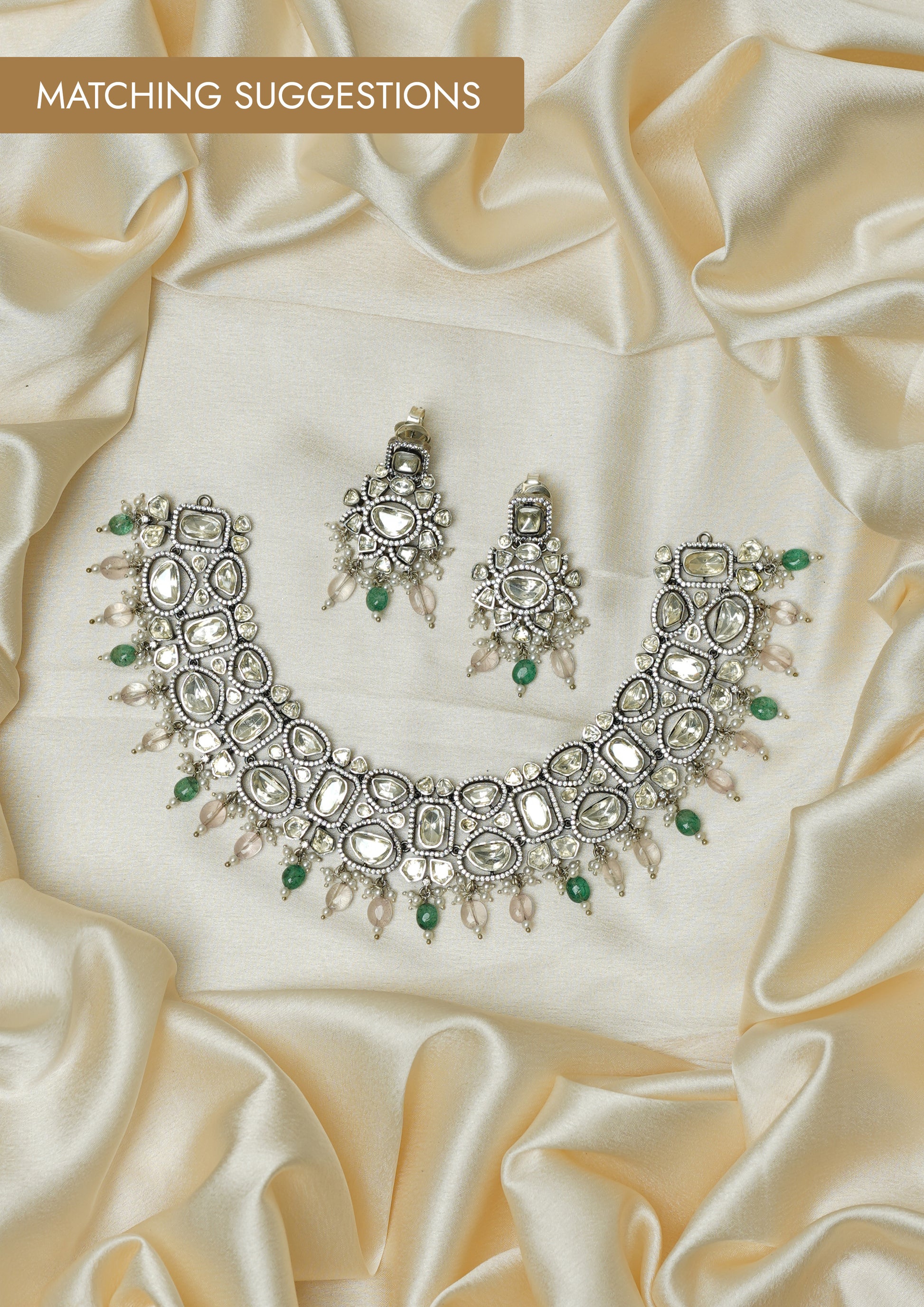 Matching Suggestions by IndoRaaga.com | BIS Hallmark Certified Pure Silver & Gold Plated Authentic Indian Jewelries