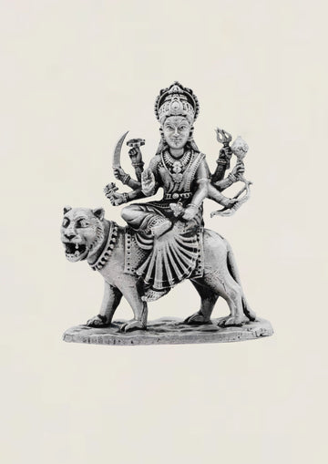 Durga - Pure 925 Silver Idol