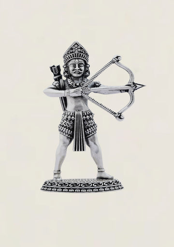 Ghantaghar Mahaveer Swamy - Pure 925 Silver Idol
