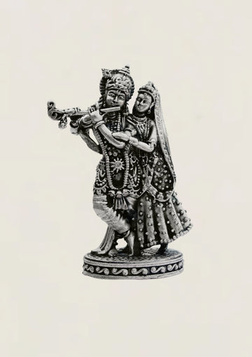Radha Krishna - Pure 925 Silver Idol