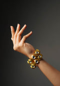 Soundarya Malika Polki Gold Finish Bangle Pair