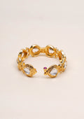 Soundarya Malika Polki Gold Finish Bangle Pair