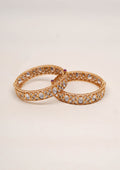 Ratna Shringara Polki Gold Finish Bangle Pair