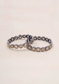 Divya Harini Polki Dual Tone Finish Bangle Pair