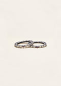 Jyotsna Kankan Polki Oxidized Silver Finish Bangle Pair