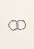 Jyotsna Kankan Polki Oxidized Silver Finish Bangle Pair