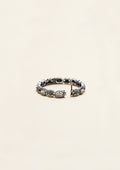 Shringara Kanthi Polki Oxidized Silver Finish Bangle Pair