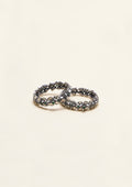 Kalyan Shubha Polki Oxidized Silver Finish Bangle Pair