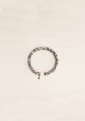 Kalyan Shubha Polki Oxidized Silver Finish Bangle Pair