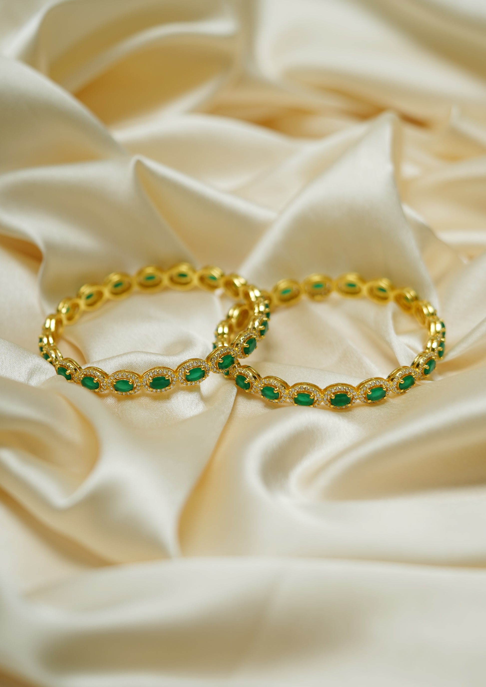 Divya Chakra Premium Gold Finish Bangle Pair