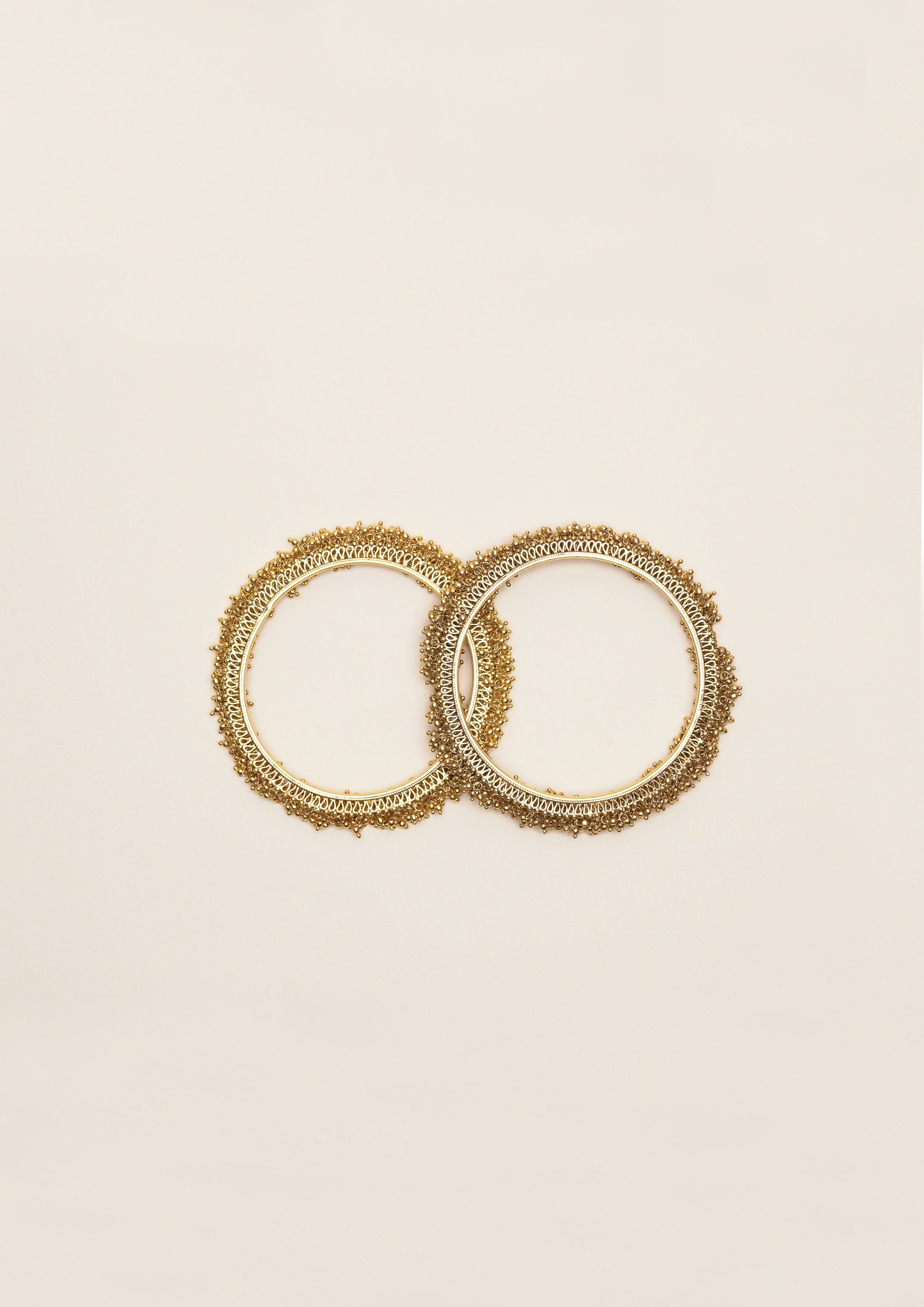 Chandra Shringara Premium Gold Finish Bangle Pair