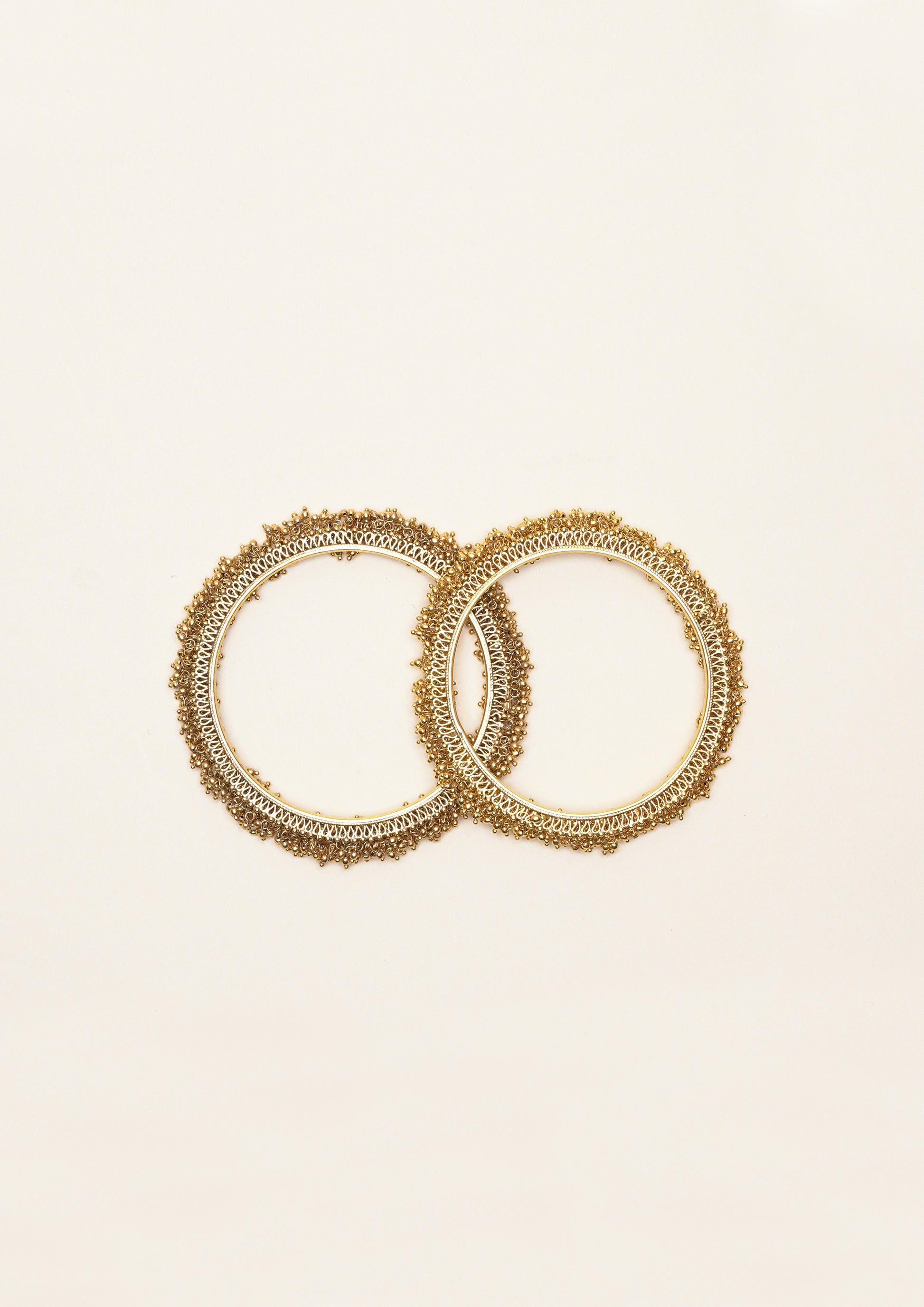 Chandra Shringara Premium Gold Finish Bangle Pair