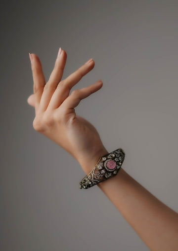 Kavya Shringara Victorian Golden Hue Finish Single Kada