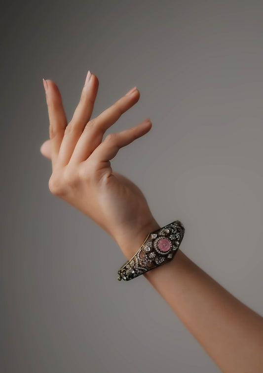 Kavya Shringara Victorian Golden Hue Finish Single Kada