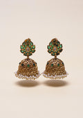 Chandra Veena Premium Gold Finish Jhumki