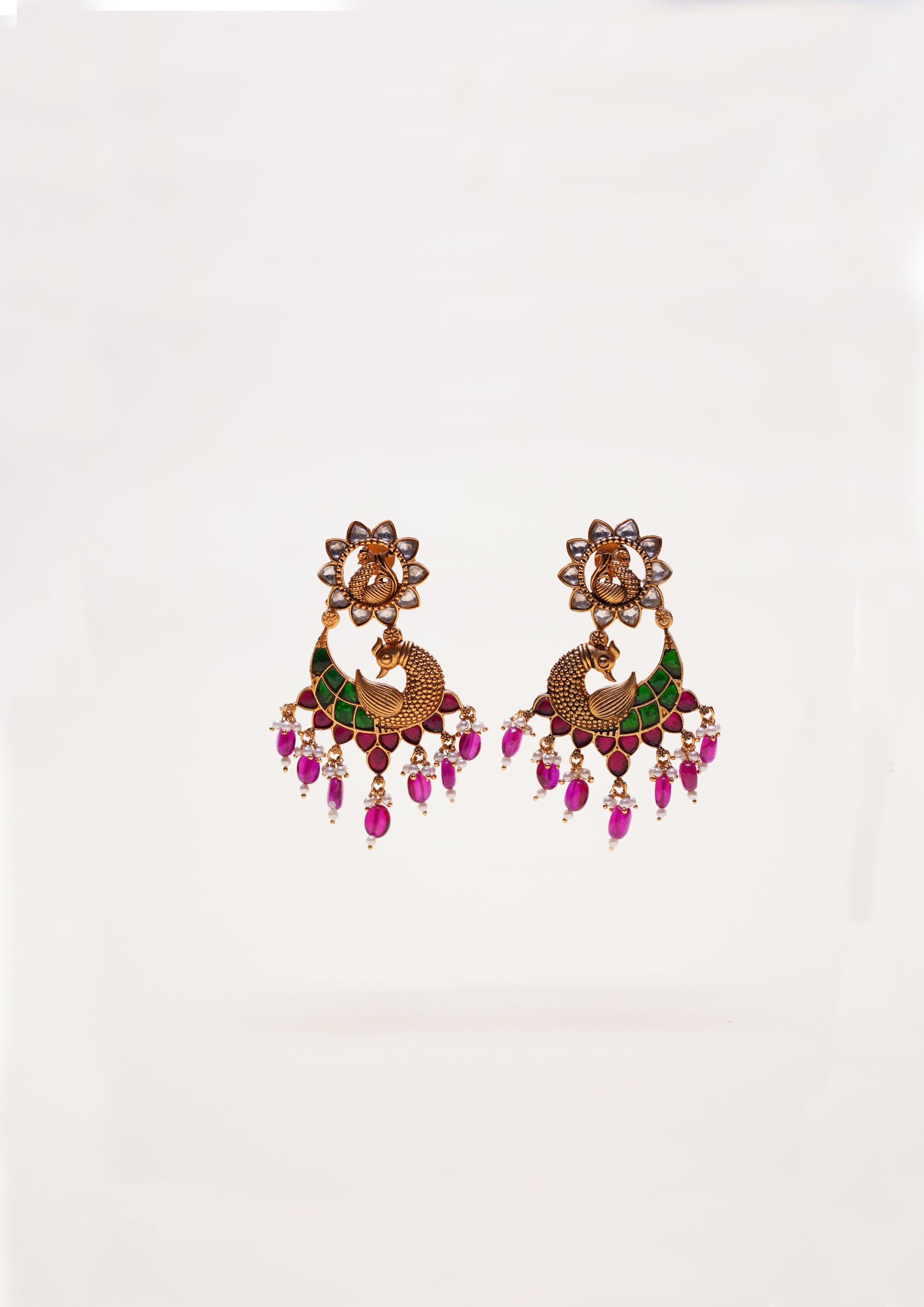 Nandita Kamala Kundan Gold Finish Dangle