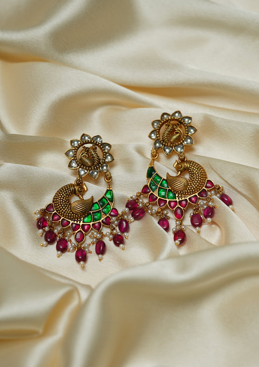 Nandita Kamala Kundan Gold Finish Dangle