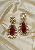 Varada Kanthi Moissanite Gold Finish Dangle