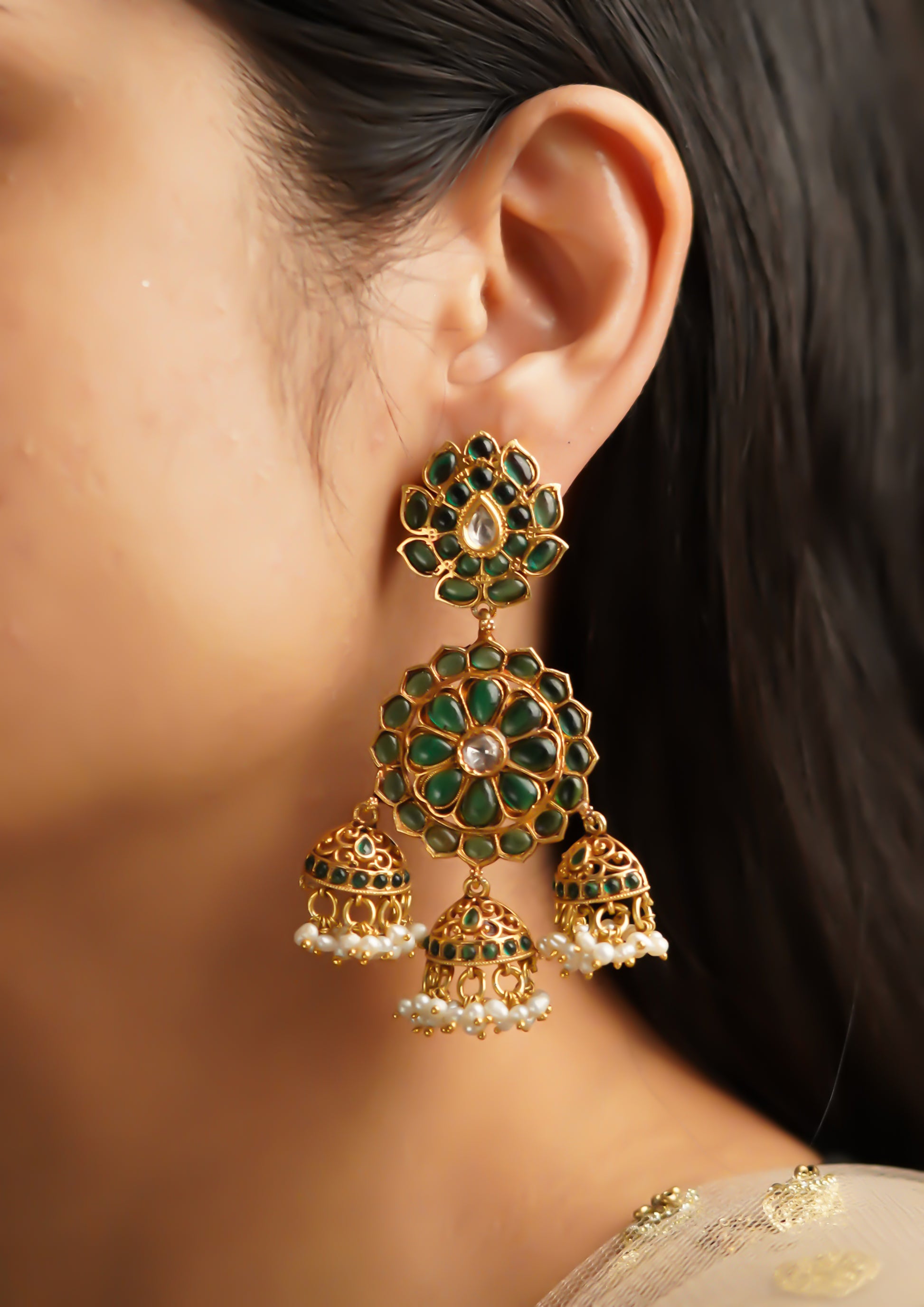 Vimala Chhavi Premium Gold Finish Dangle
