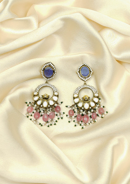 Chandra Manohara Victorian Golden Hue Finish Jhumka