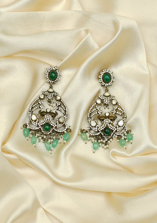Divya Tarangini Victorian Golden Hue Finish Jhumka