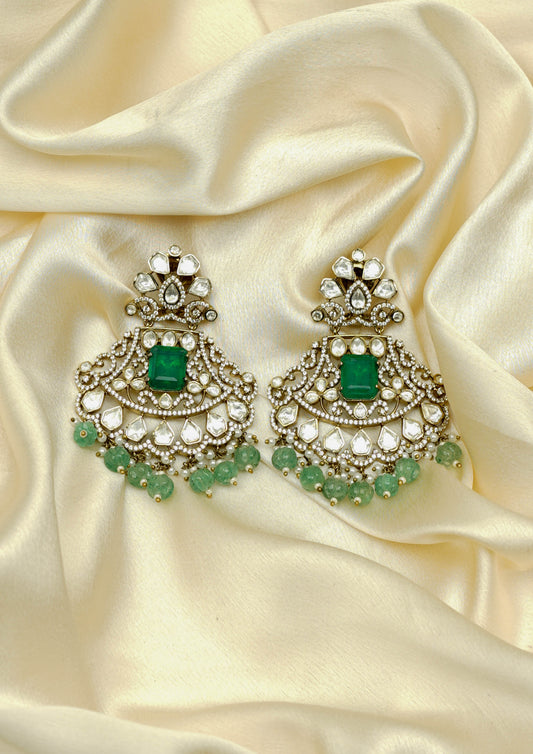 Abhijna Malika Victorian Golden Hue Finish Jhumka