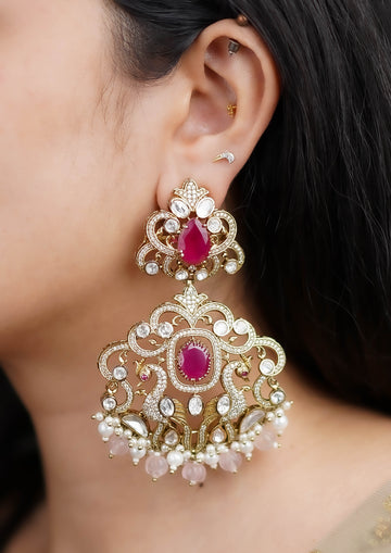 Bhavana Shringara Victorian Golden Hue Finish Jhumka