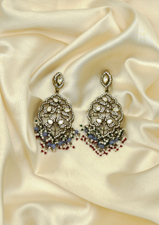Shiva Manohara Victorian Golden Hue Finish Jhumka