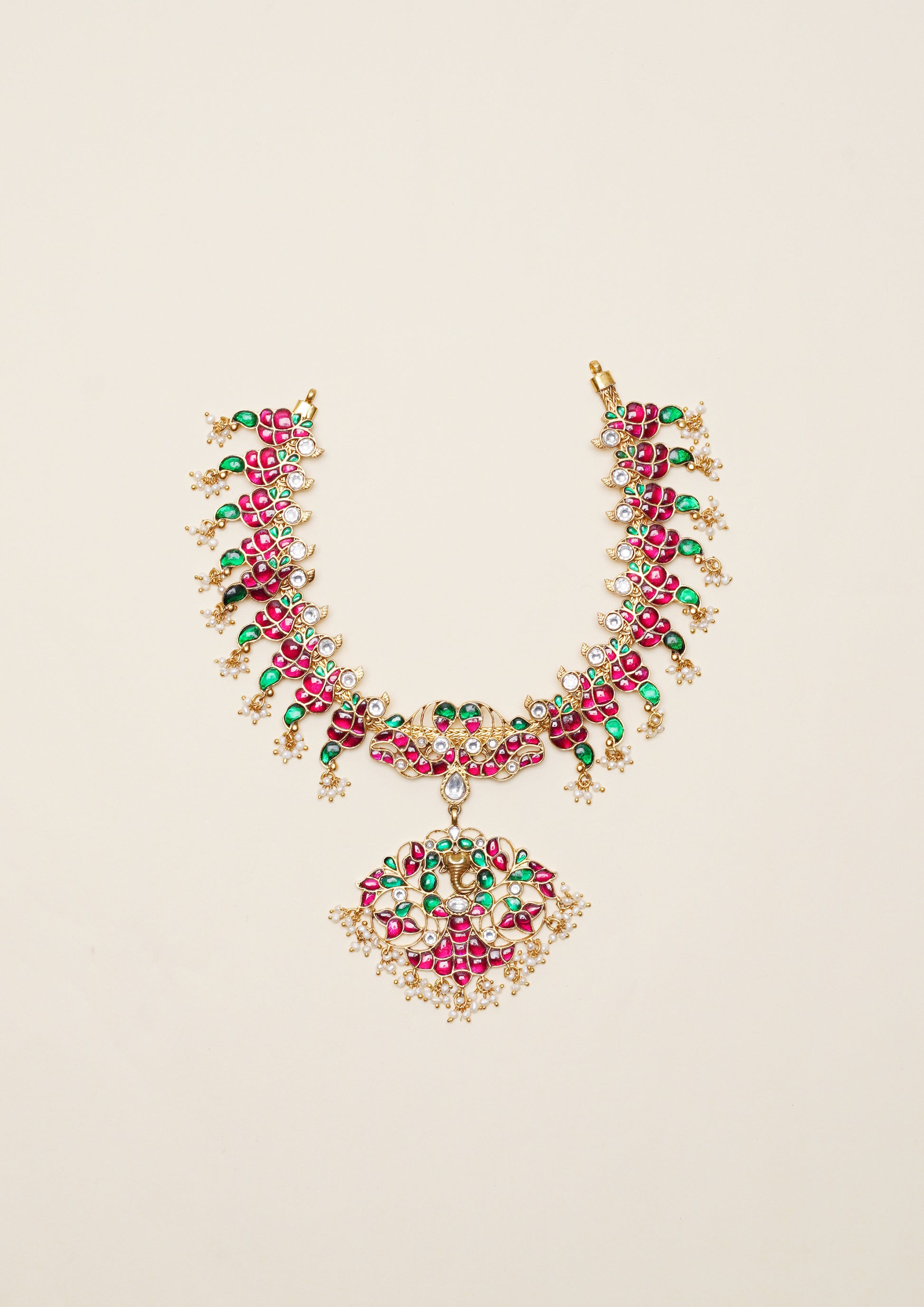 Shubha Mangala Kundan Gold Finish Necklace