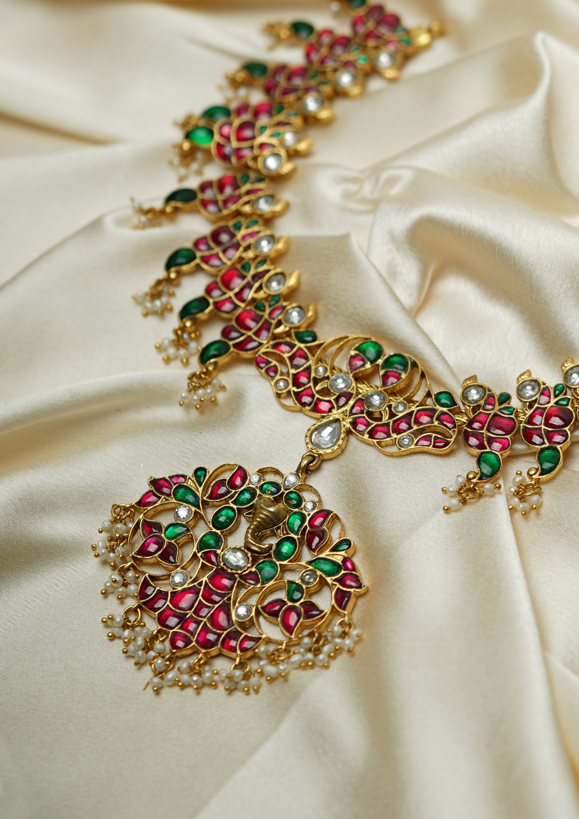 Shubha Mangala Kundan Gold Finish Necklace