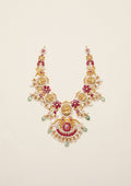Suvarna Shikha Nakashi Gold Finish Necklace