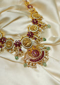 Suvarna Shikha Nakashi Gold Finish Necklace