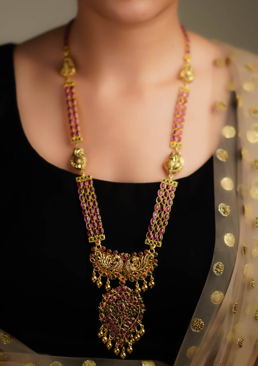 Shubha Shringara Nakashi Gold Finish Necklace