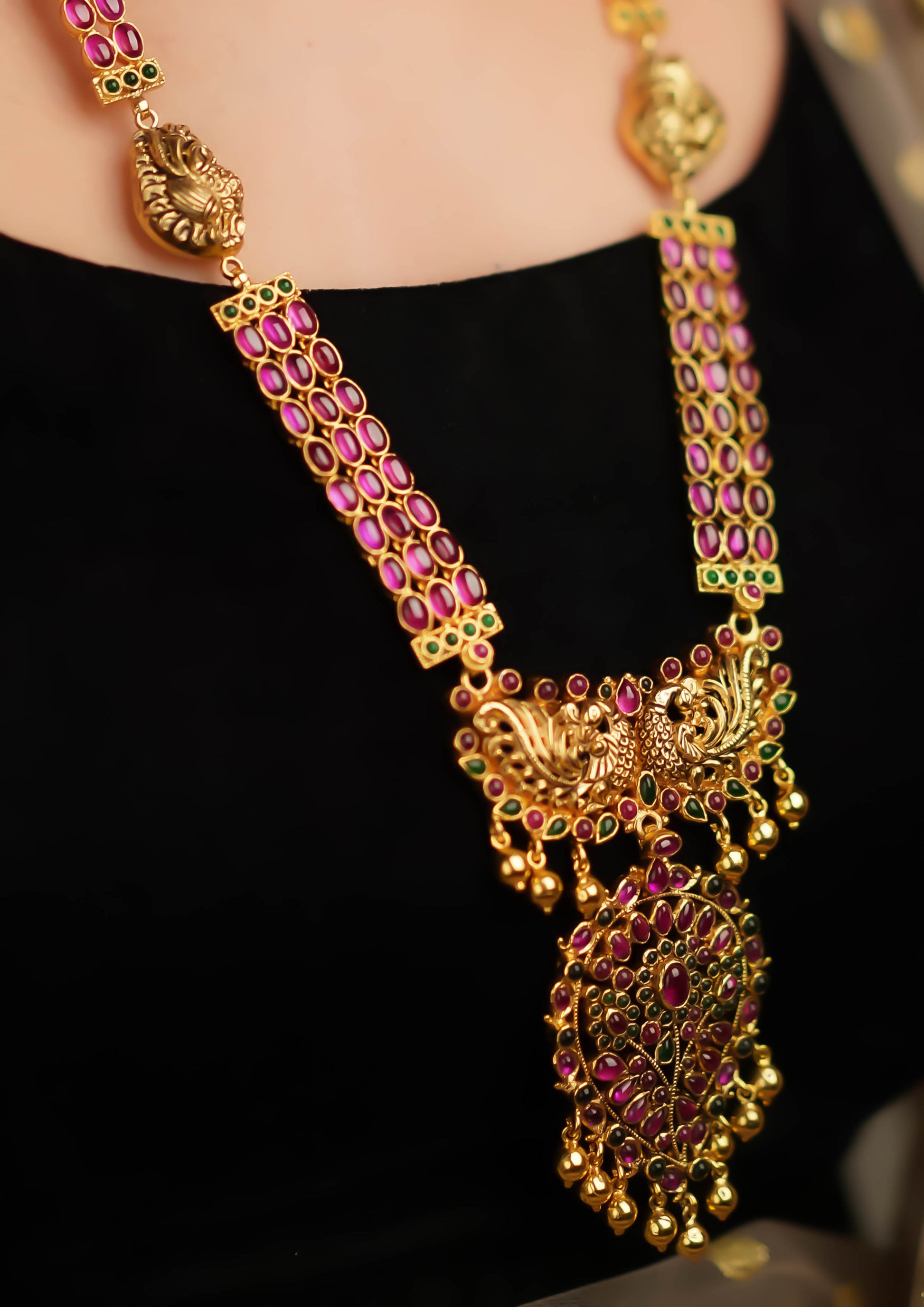 Shubha Shringara Nakashi Gold Finish Necklace