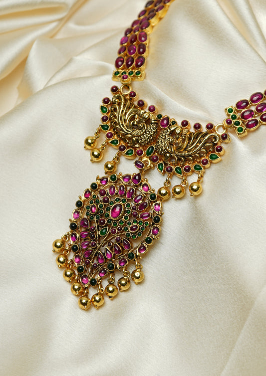 Shubha Shringara Nakashi Gold Finish Necklace