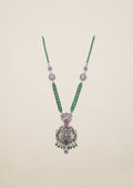 Hiranya Soundarya Nakashi Oxidized Silver Finish Necklace