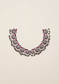 Hiranya Mangala Nakashi Oxidized Silver Finish Necklace