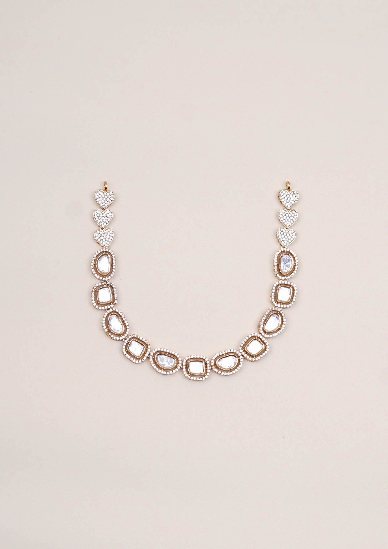 Surya Shringara Polki Gold Finish Necklace