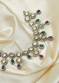 Hiranya Varna Polki Dual Tone Finish Necklace