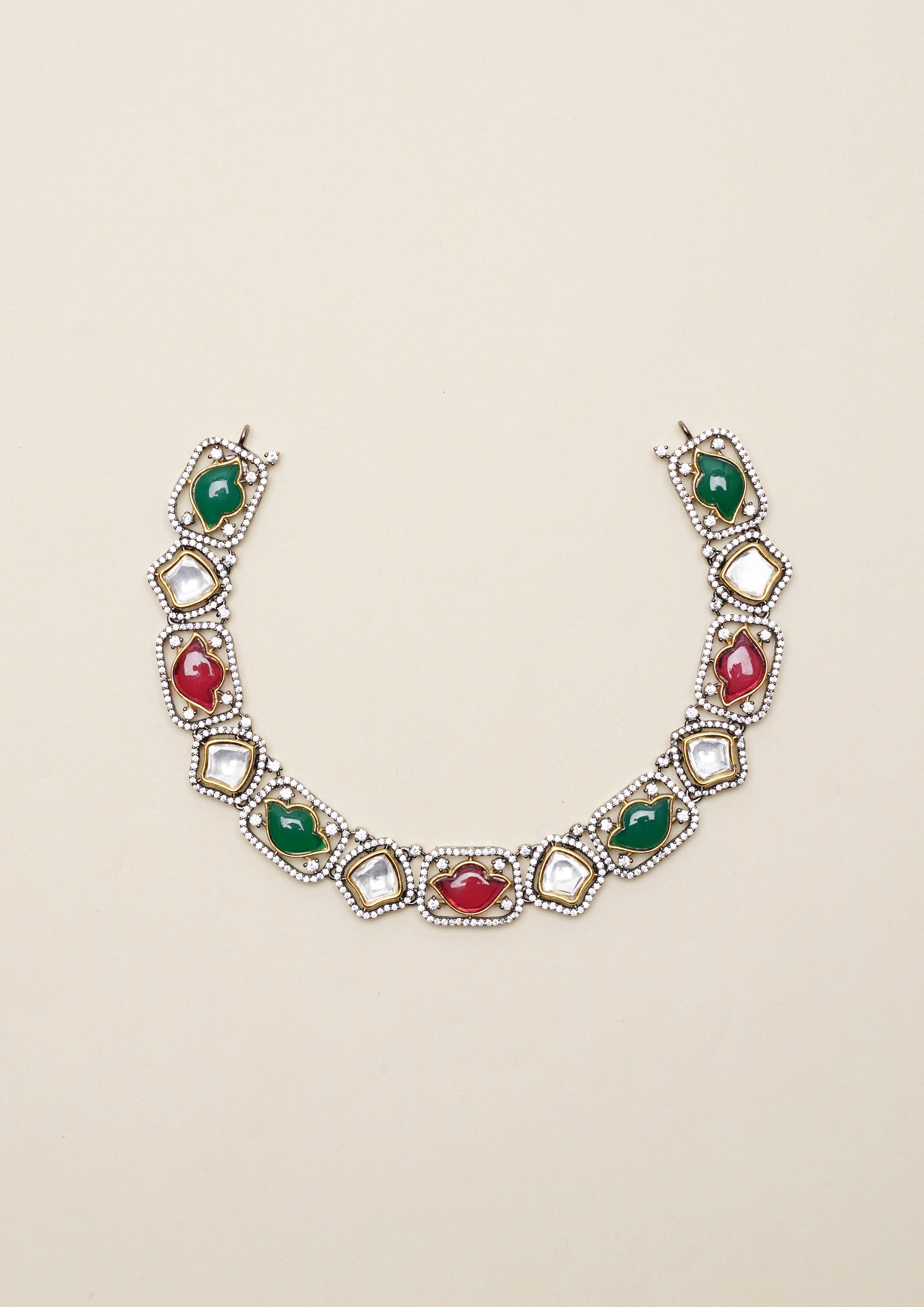 Shubha Vanya Polki Dual Tone Finish Necklace