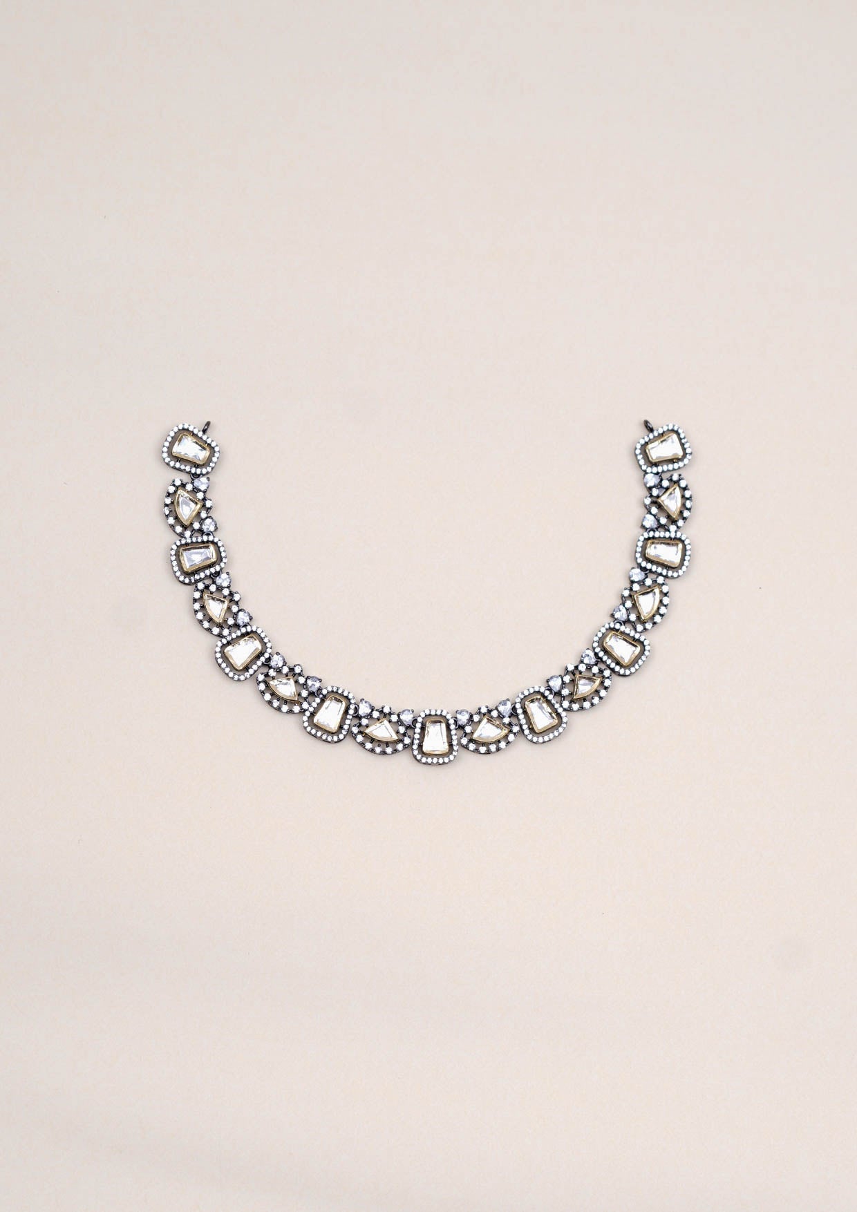 Bhavana Manjari Polki Dual Tone Finish Necklace