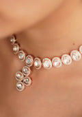 Ratna Tarangini Polki Rose Gold Finish Necklace