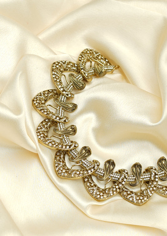 Kamala Manohara Victorian Golden Hue Finish Necklace