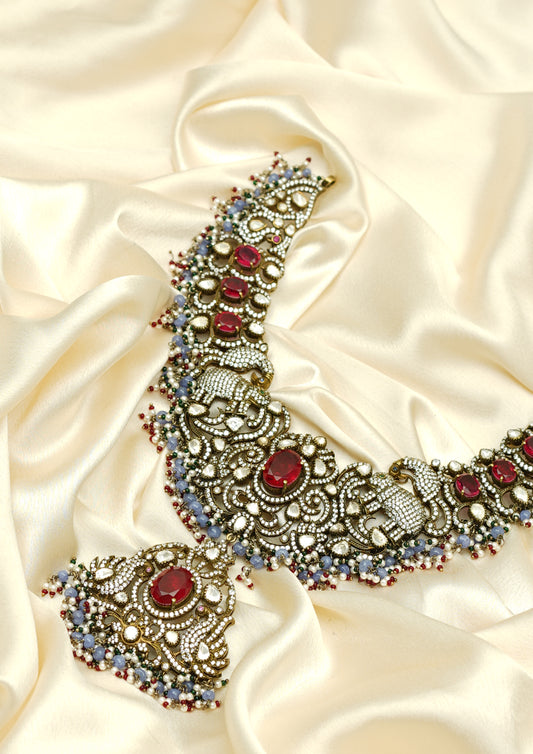 Shakti Kundala Victorian Golden Hue Finish Necklace