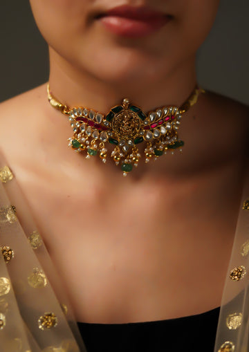 Divya Taranga Kundan Gold Finish Choker